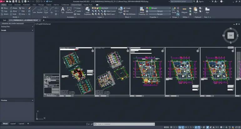 Ruhsat Proje Çizimi 1 ruhsat proje cizimi